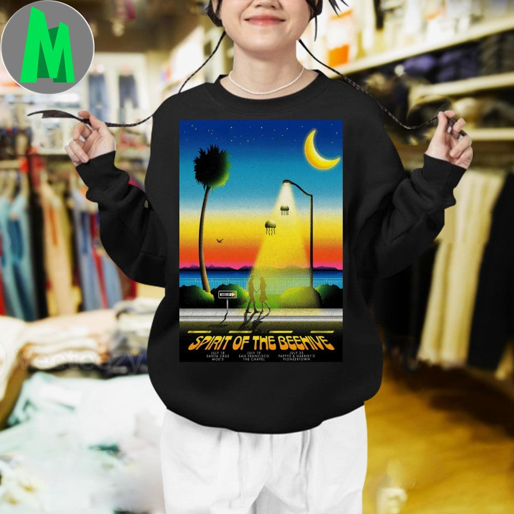 Spirit of the Beehive California 2025 Concert Tour Poster T-Shirt