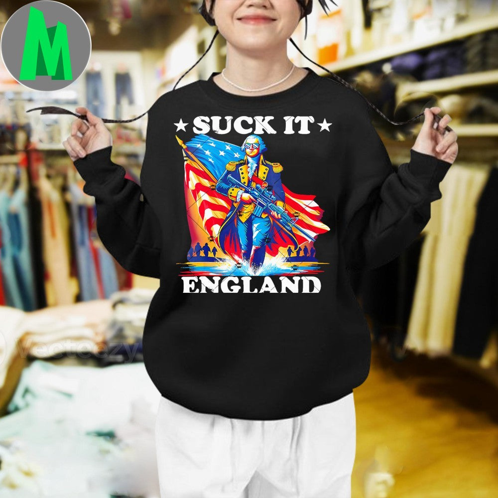 Suck It England Funny George Washington 1776 Shirt