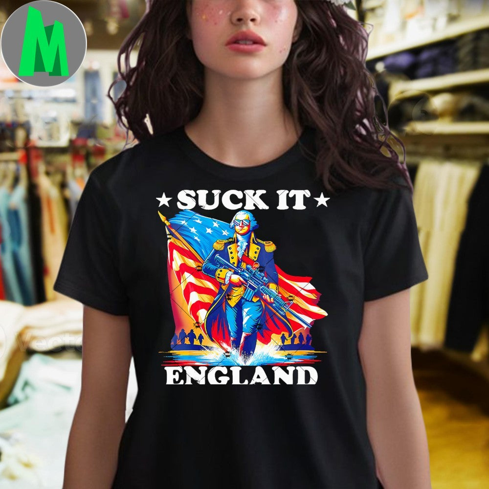 Suck It England Funny George Washington 1776 Shirt