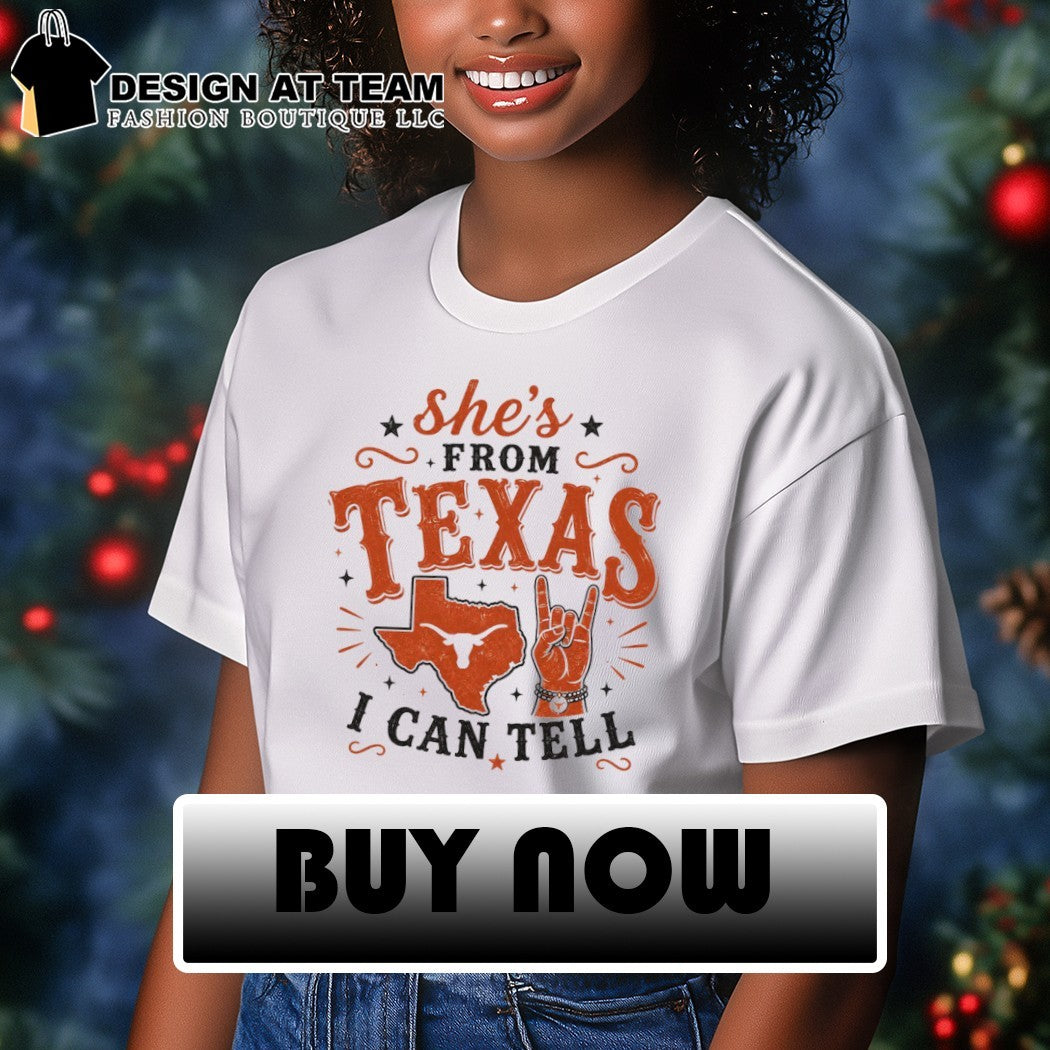 Texas Longhorns Softball she’s from Texas I can tell shirt