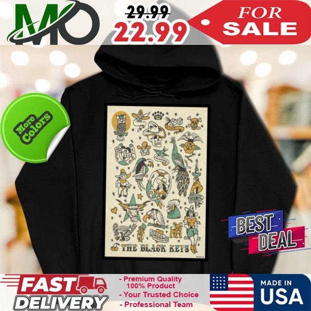 The Black Keys Ford Amphitheater Colorado Springs CO May 25 2025 Tour Poster Fan Shirt