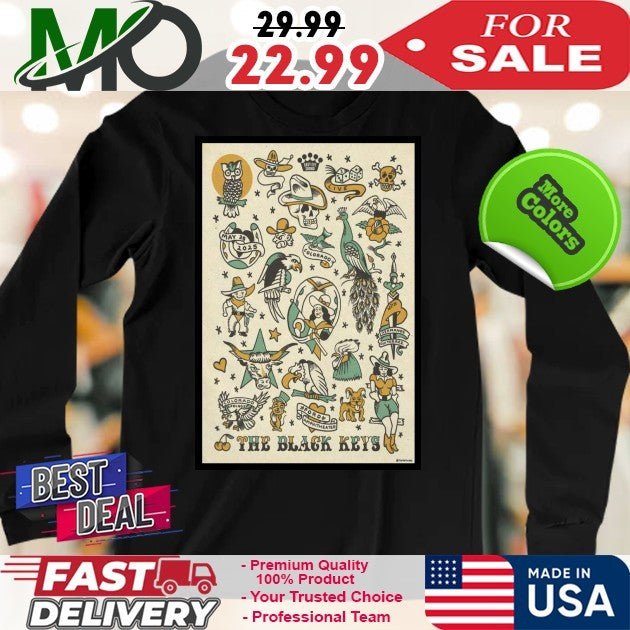The Black Keys Ford Amphitheater Colorado Springs CO May 25 2025 Tour Poster Fan Shirt