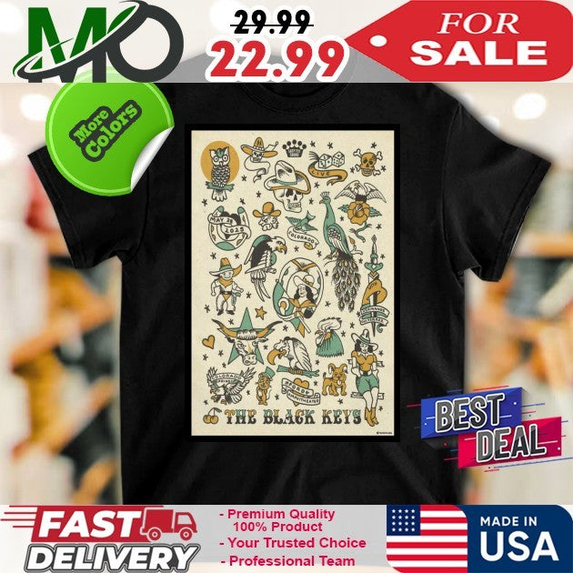 The Black Keys Ford Amphitheater Colorado Springs CO May 25 2025 Tour Poster Fan Shirt