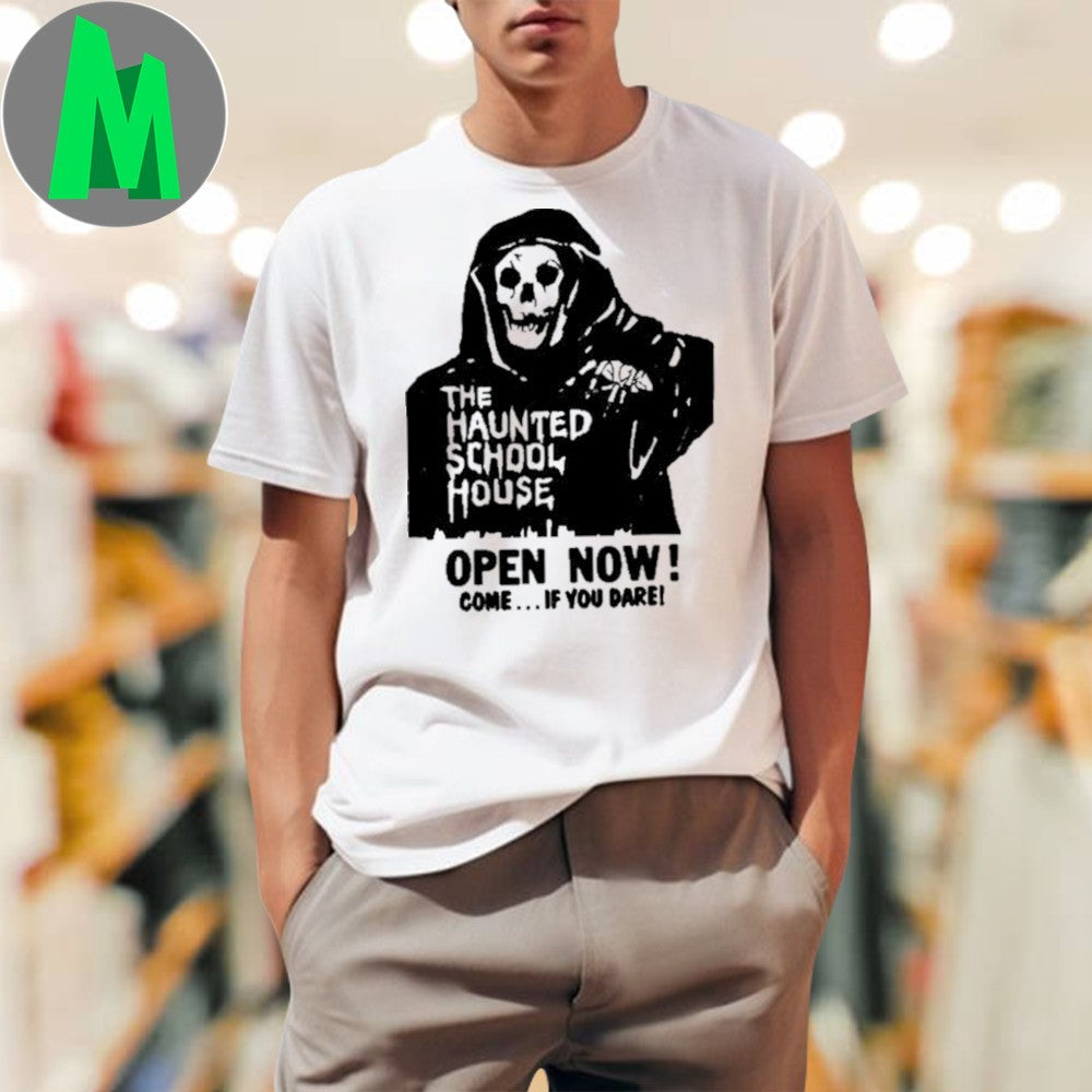 The Haunted School House Grim Reaper Horror Shirt