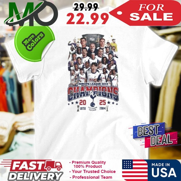 Tottenham Kings of Europe 2025 Europa League Winners Shirt
