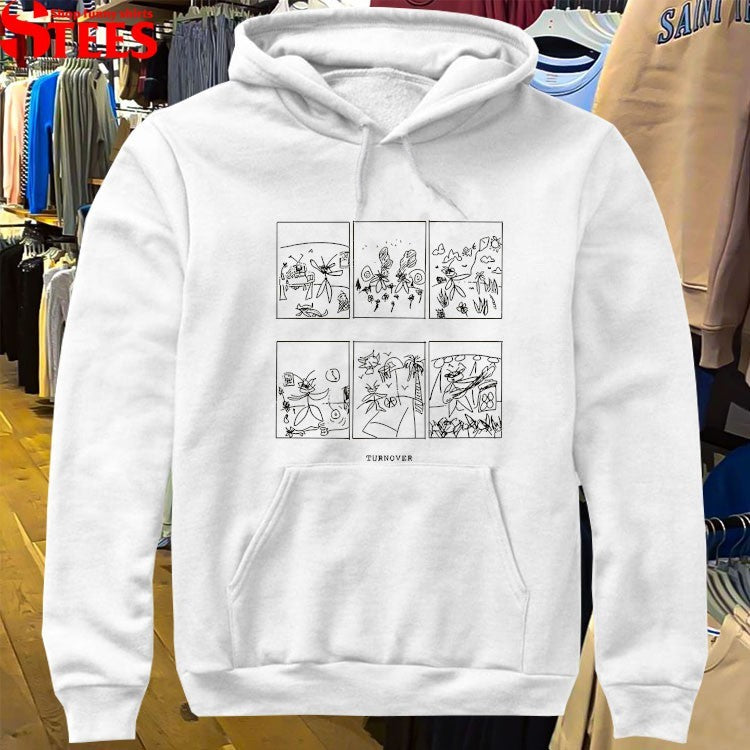 Turnover Down On Earth Comic Strip T-shirts