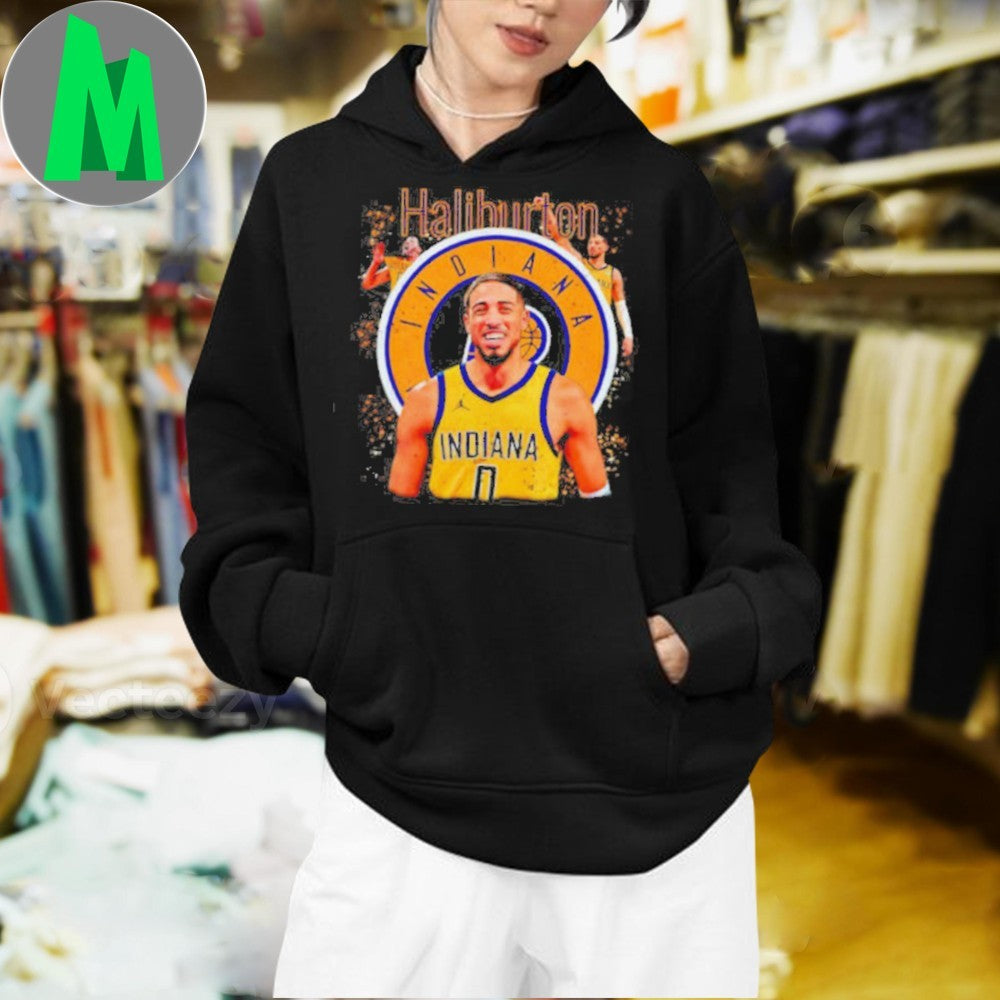 Tyrese Haliburton Indiana Pacers NBA Basketball Player Fan Art Shirt