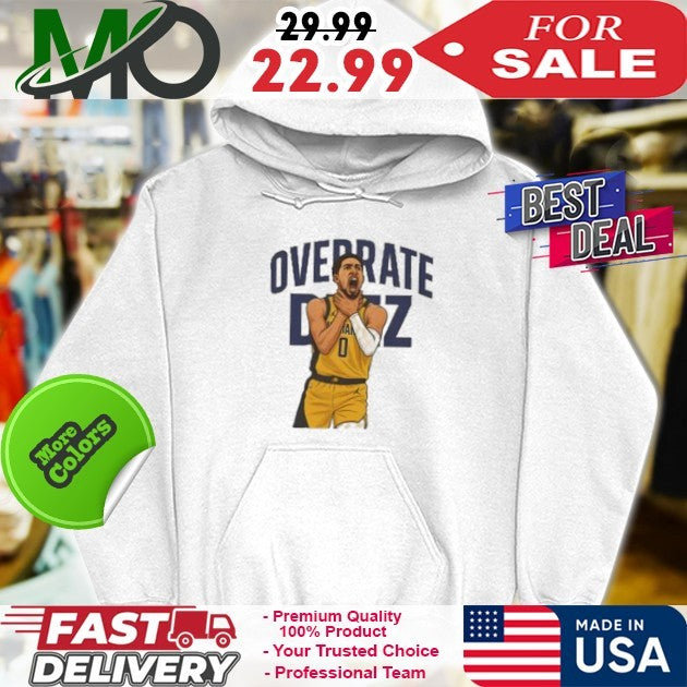 Tyrese Haliburton Overrate Deez Funny Choke Meme Basketball Fan T-Shirt
