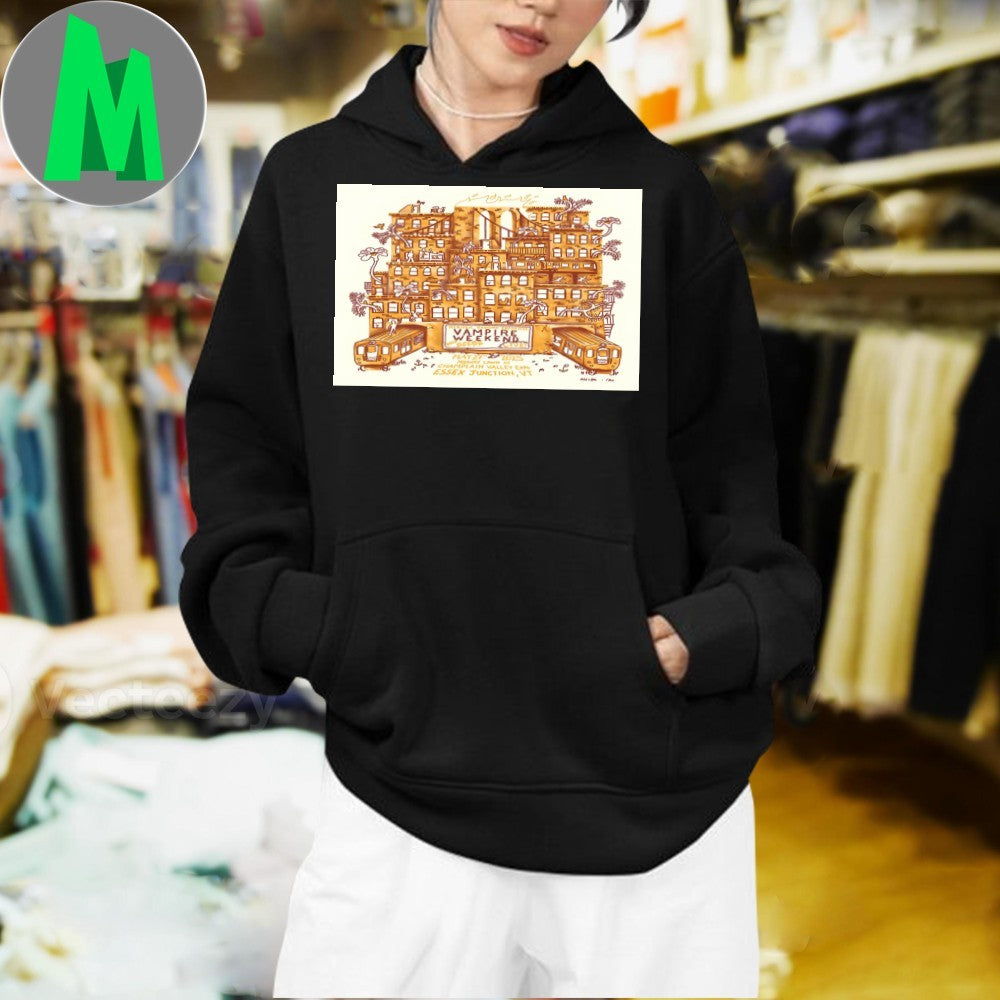 Vampire Weekend May 27 2025 Champlain Valley Expo Concert T-Shirt Live Performance Graphic Tee Tour Merch