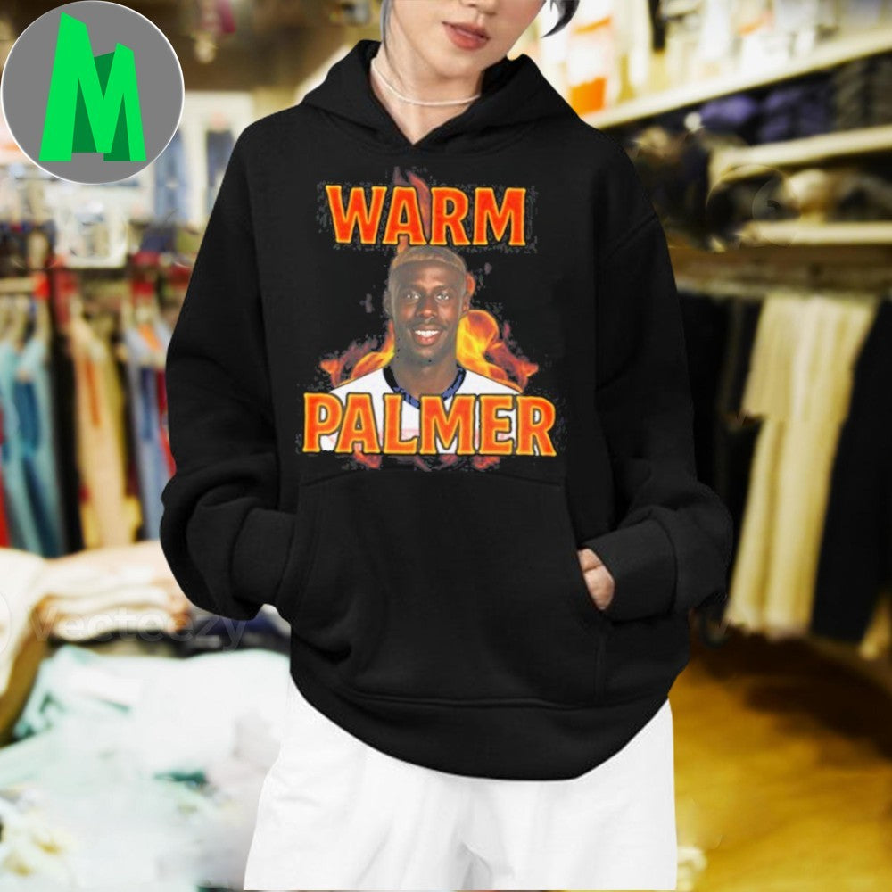 Warm Palmer T-Shirt Funny Basketball Player Parody Humorous Graphic Tee Novelty Apparel