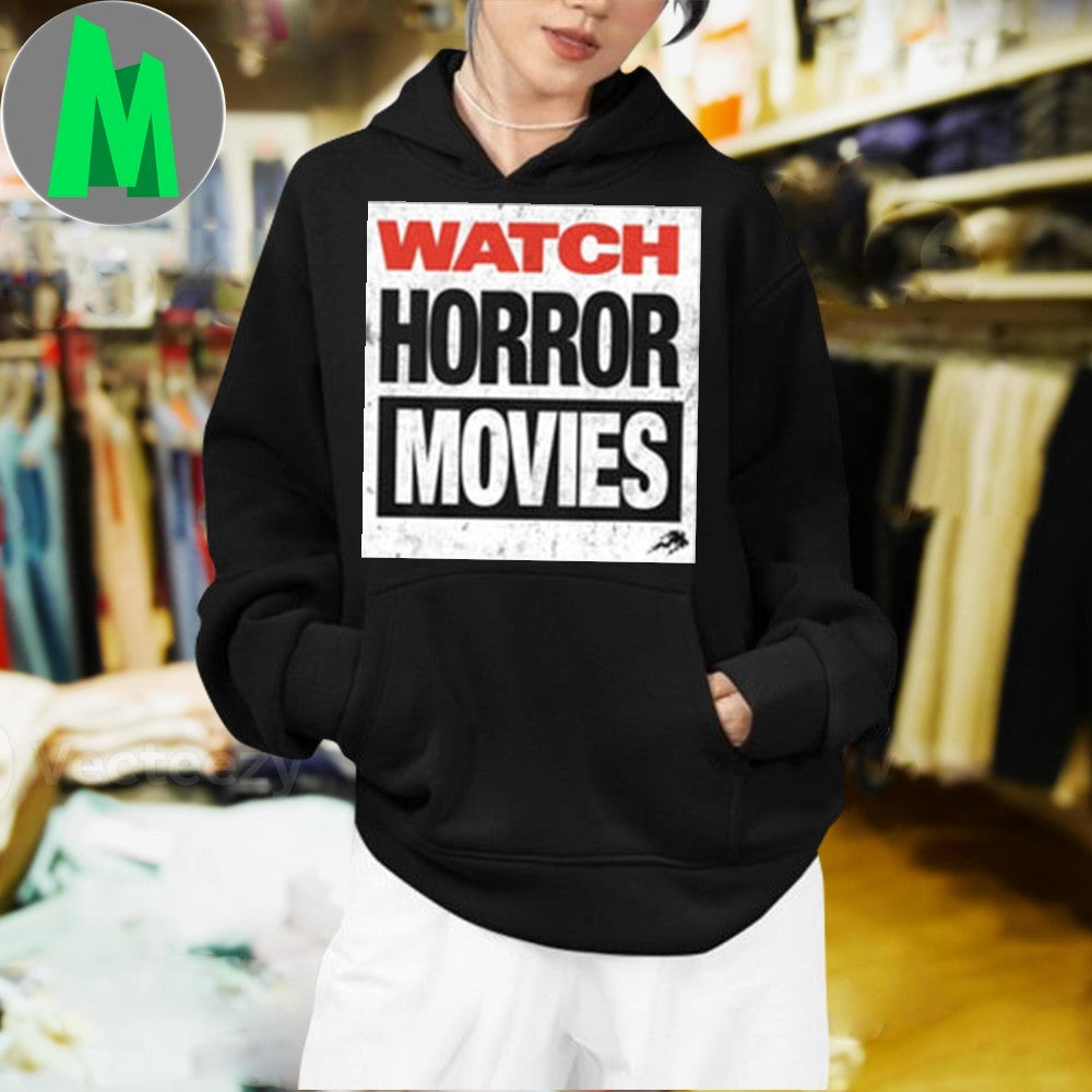 Watch Horror Movies Graphic T-Shirt by Fright Factory
