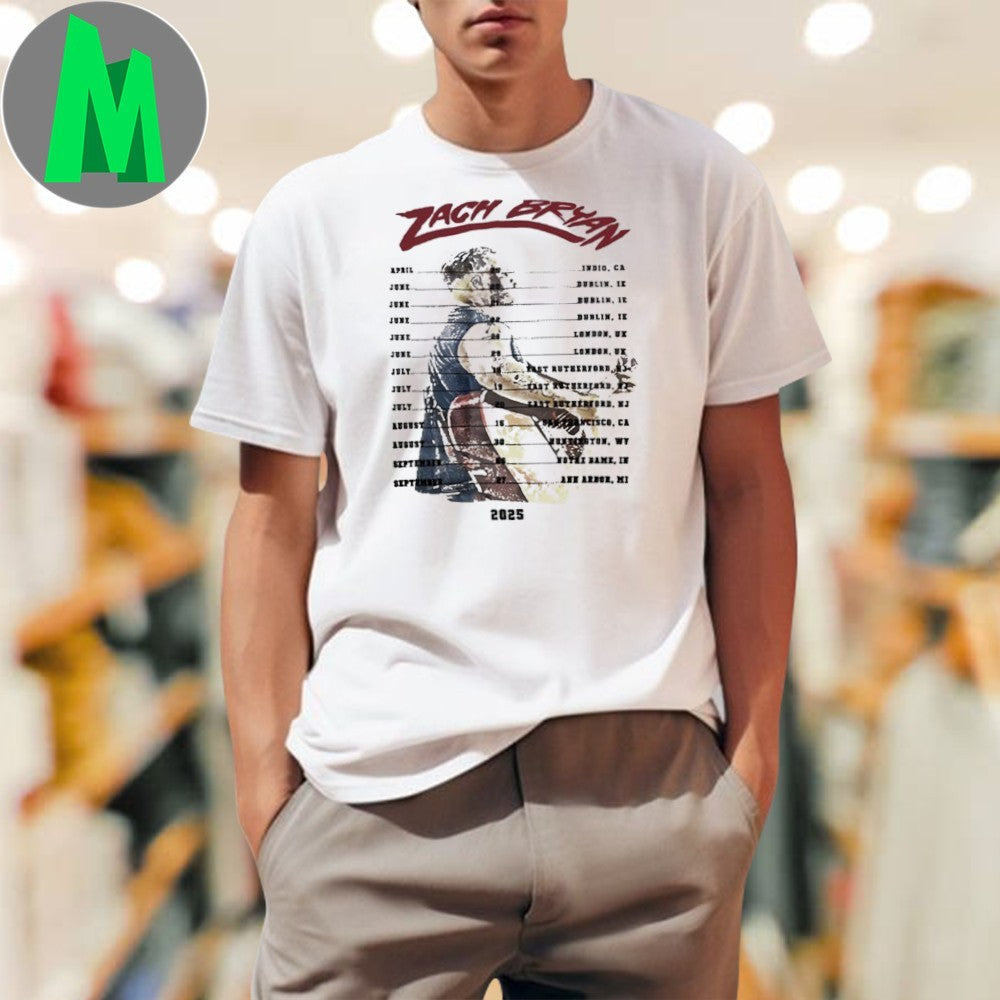 Zach Bryan Tour 2025 World Summer Show 2025 Shirt