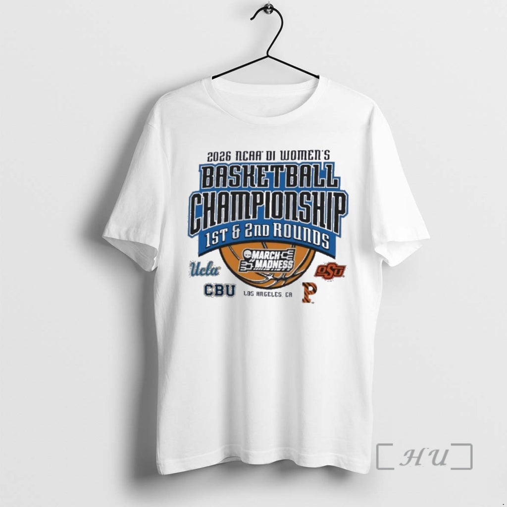 Officials 2026 Ncaa Di Womens Basketball 1st 2nd Rounds Los Angeles Ca Premium T Shirts