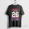 Officials Arizona Wildcats Mens Basketball 2026 28 2 Big 12 Champions Signatures Premium T Shirts
