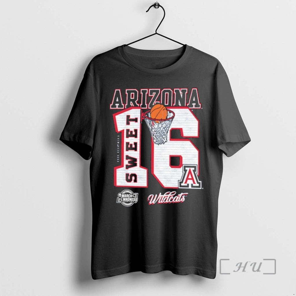 Officials Arizona Wildcats Ncaa Tournament March Madness Sweet 16 2026 Shirts Premium T Shirts Sweater