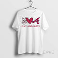 Officials Atlanta Braves Baseball Peace Love Braves Logo
