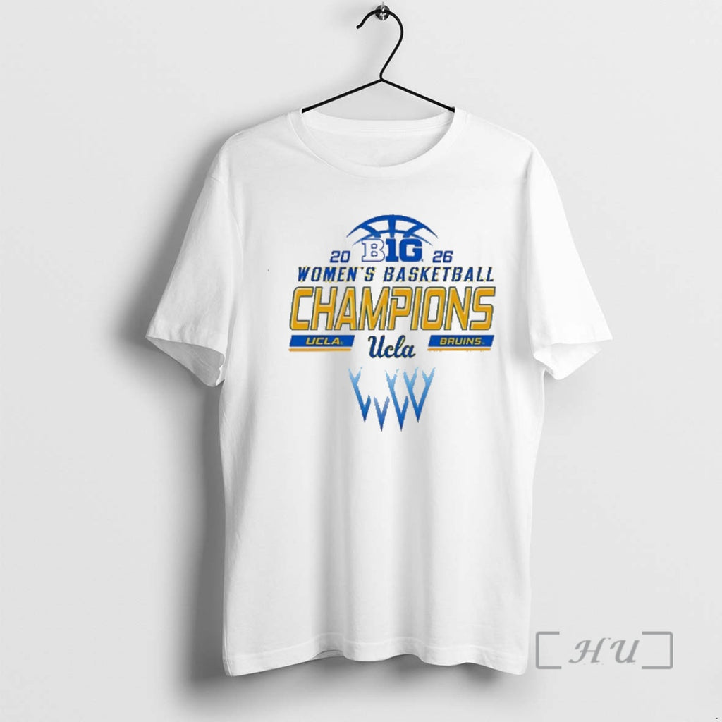 Officials Big 10 2026 Womens Basketball Champions Ucla Bruins Basketball Net Premium T Shirts Sweater