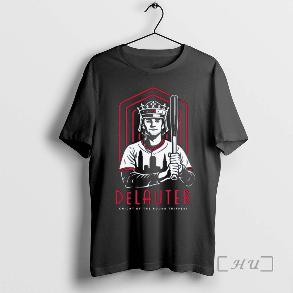 Officials Chase Delauter Cleveland Guardians Baseball Knight Of The Round Trippers Premium T Shirts Sweater