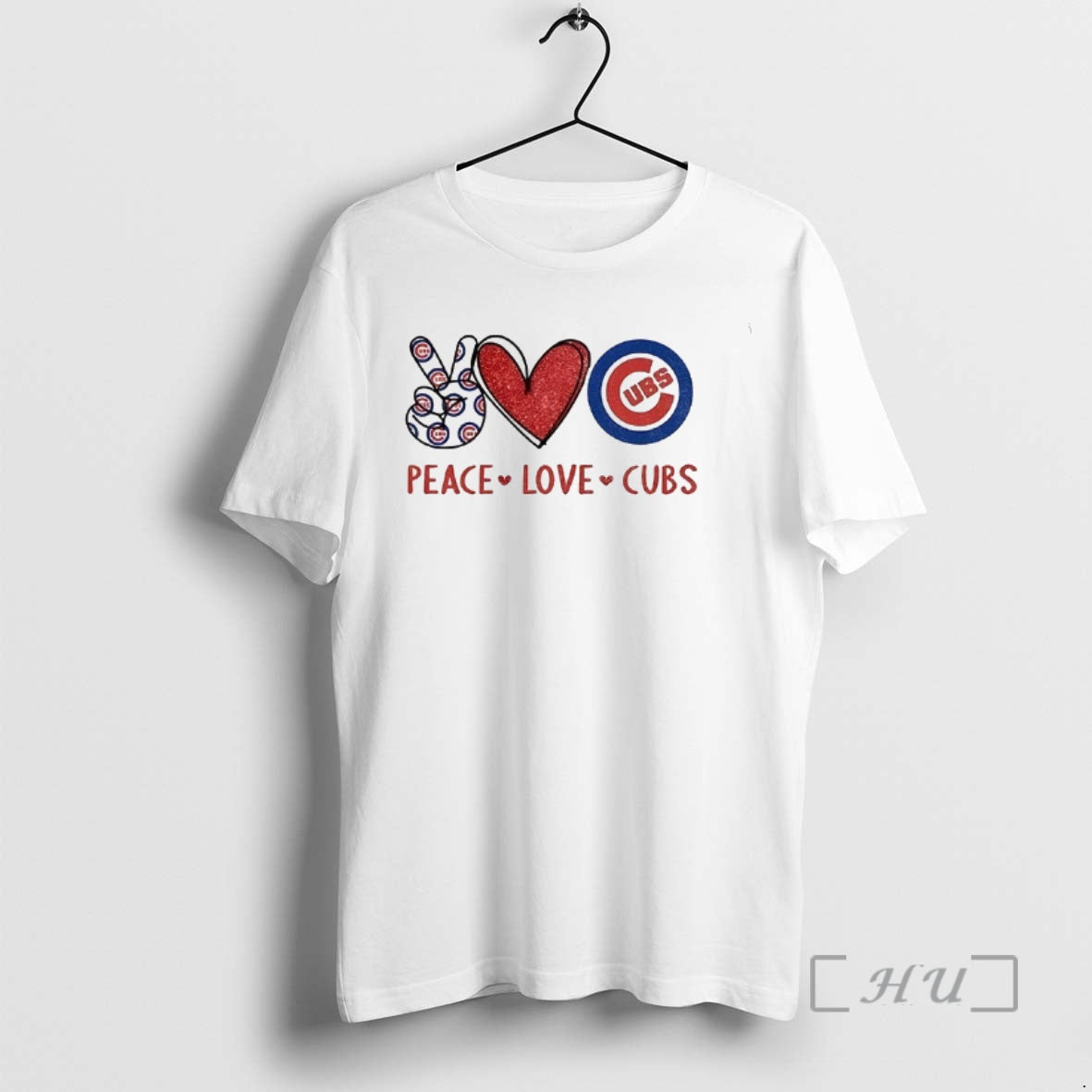 Officials Chicago Cubs Baseball Peace Love Cubs Logo