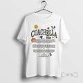 Officials Coachella Pressed Flowers 2026 Lineup Shirts