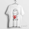 Officials Foid Girl Heart Cartoon