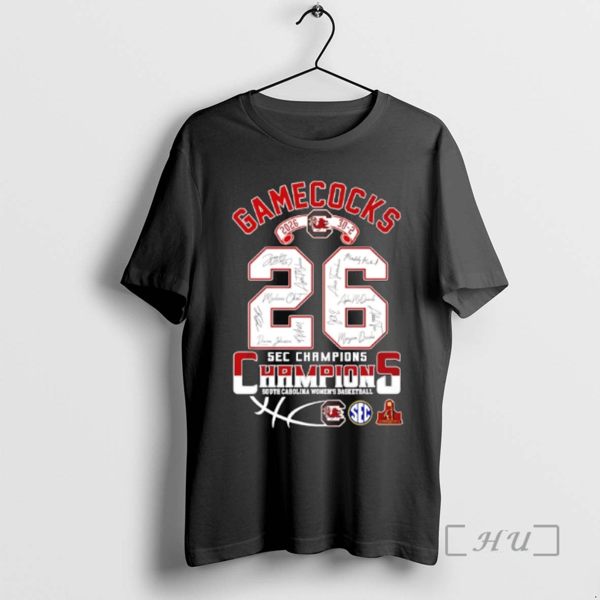 Officials Gamecocks Womens Basketball 2026 Sec Champions Signatures