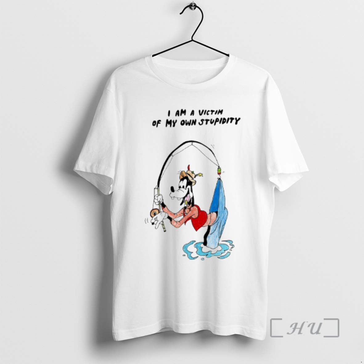 Officials Goofy I Am A Victim Of My Own Stupidity Paint Premium T Shirts Sweater