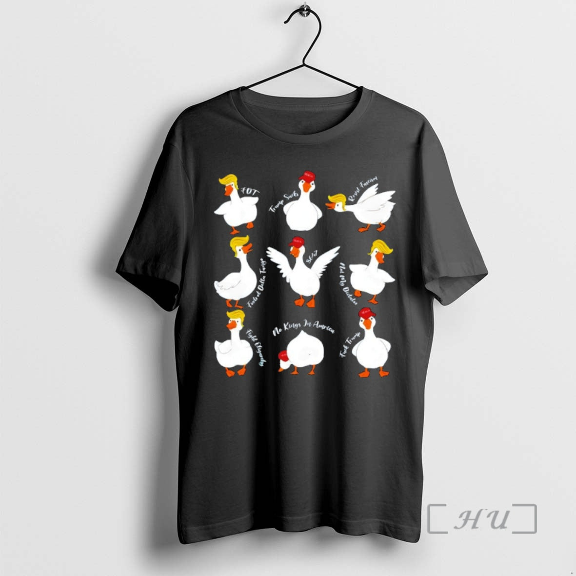 Officials Goose X Donald Trump Fdt Trump Sucks No Kings In American Premium T Shirts