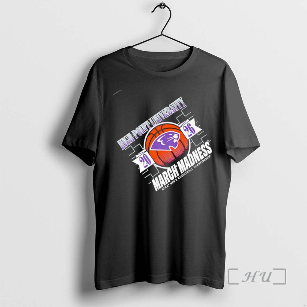 Officials High Point Panthers Ncaa Mens Basketball Championships 2026 March Madness Black Premium T Shirts