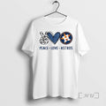 Officials Houston Astros Baseball Peace Love Astros Logo