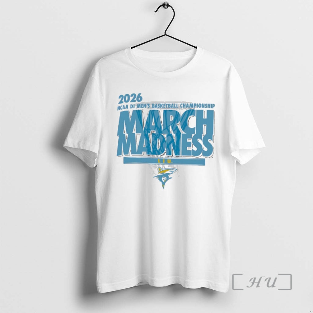 Officials Liu Sharks Basketball 2026 Ncaa Di Mens Basketball Championship March Madness Premium T Shirts