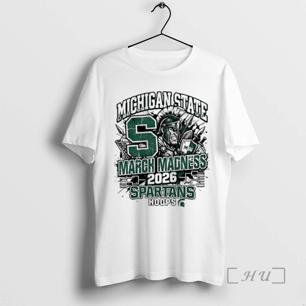 Officials Michigan State Spartans 2026 March Madness Raw Basketball Hoops Paint Premium T Shirts Sweater