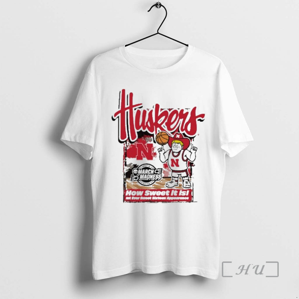 Officials Neb M Ivory 2026 Ncaa March Madness First Ever Sweet 16 Premium T Shirts