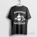Officials Overworked Under Caffeinated Skeleton Drinking Coffee Graphic
