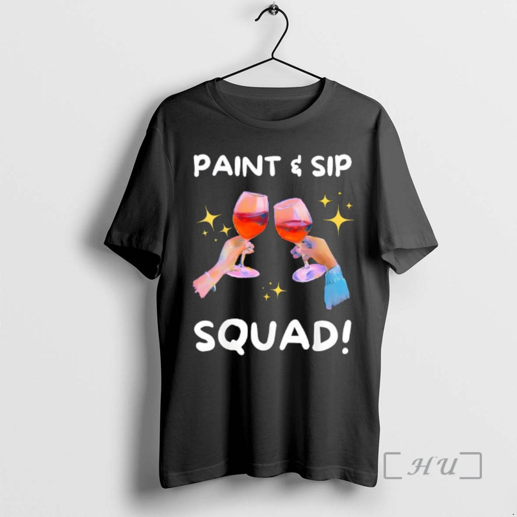 Officials Paint And Sip Squad Funny Wine Painting