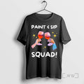 Officials Paint And Sip Squad Funny Wine Painting