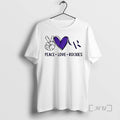 Officials Peace Love Rockies Colorado Purple Heart Baseball