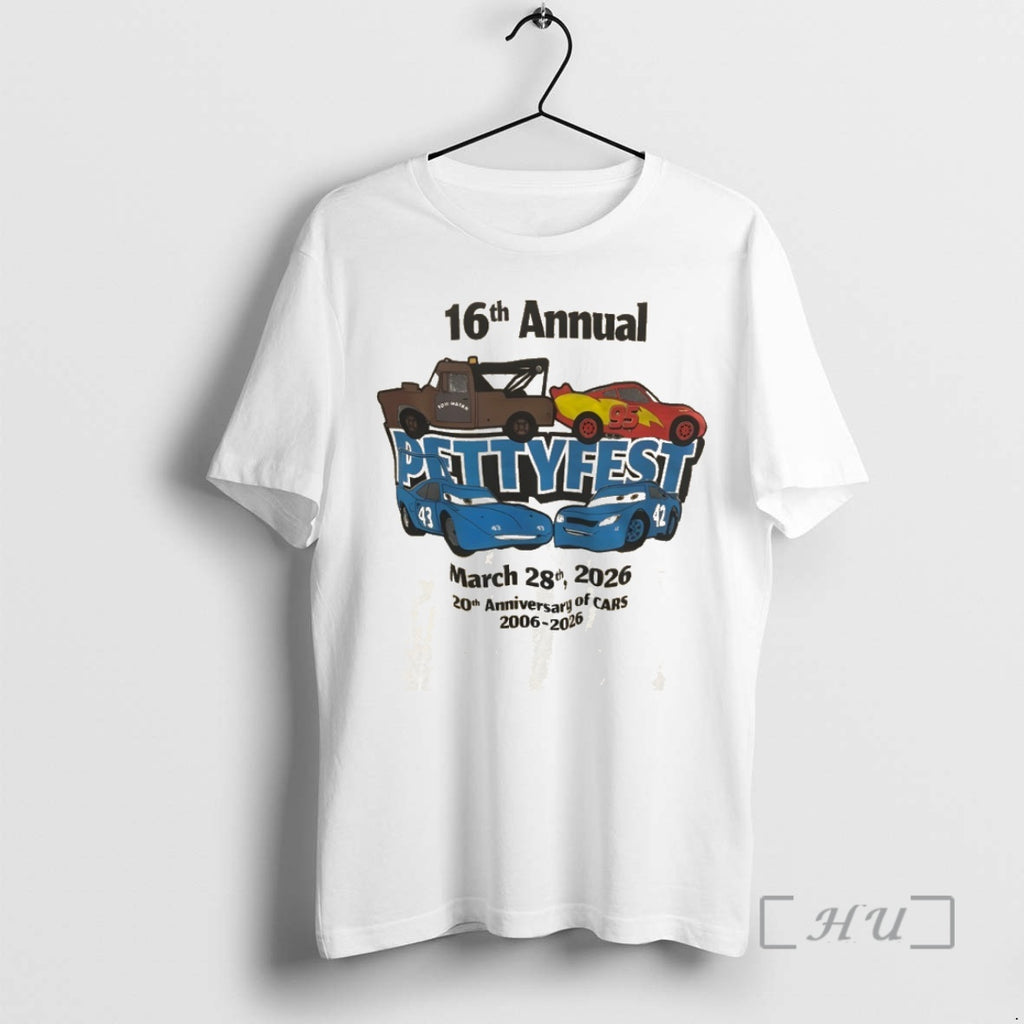 Officials Pettyfest 16th Annual March 28th 2026 20th Anniversary Of Cars Premium T Shirts Sweater