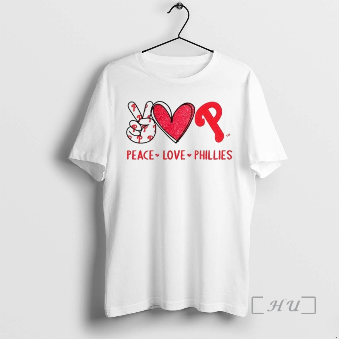 Officials Philadelphia Phillies Baseball Peace Love Phillies Logo