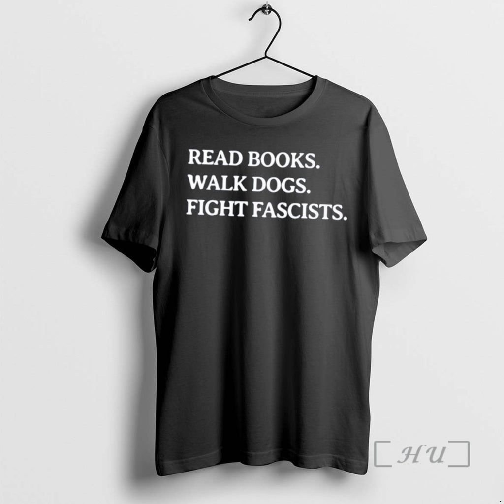 Officials Read Books Walk Dogs Fight Fascists Reading Book Lover Dog Premium T Shirts Sweater