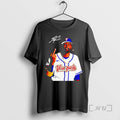 Officials Ronald Acuna Jr Smoking And Middle Finger Venezuela Baseball Signature Premium T Shirts Sweater