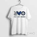 Officials Seattle Mariners Baseball Peace Love Mariners Logo