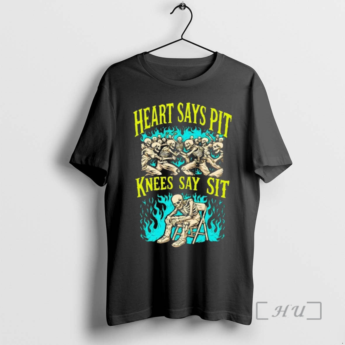 Officials Skeleton Heart Says Pit Knees Say Sit Vintage