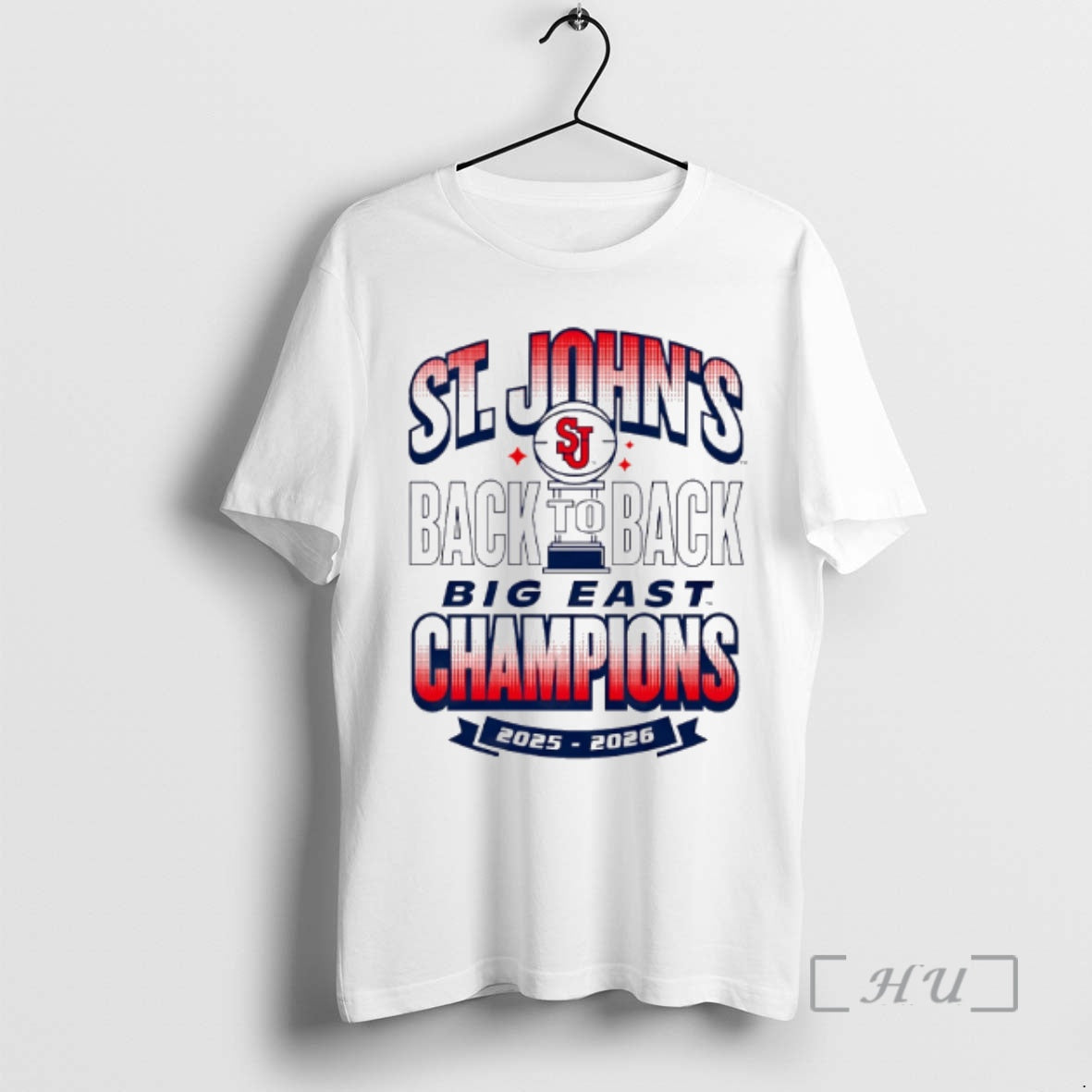 Officials St Johns Mens Basketball 2026 Big East Champions Back To Back Premium T Shirts