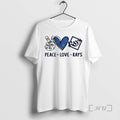 Officials Tampa Bay Rays Baseball Peace Love Rays Logo