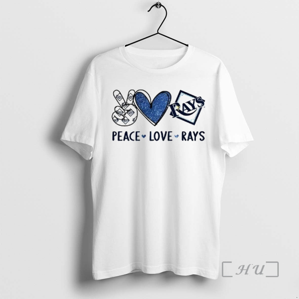 Officials Tampa Bay Rays Baseball Peace Love Rays Logo