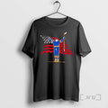 Officials Usa Flag Hockey Player Raising Arms Victory