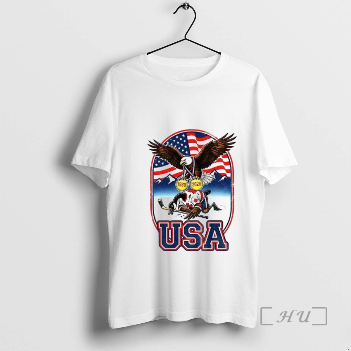 Officials Usa Ice Hockey Team Beats Canada Team 1980 2026 Gold Medal Premium T Shirts
