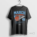 Officials Unc Tar Heels Mbb And Wbb 2026 March Madness Retro Swish Premium T Shirts