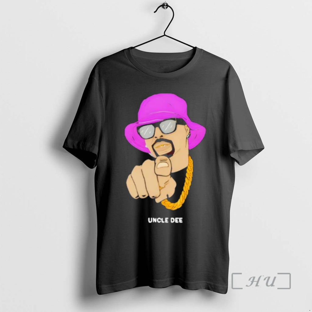 Officials Uncle Dee Finger Pointing Sunglasses Chain Purple Hat